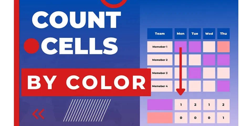 Can you Countif by cell color?