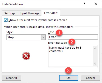 set a character limit data validation 3