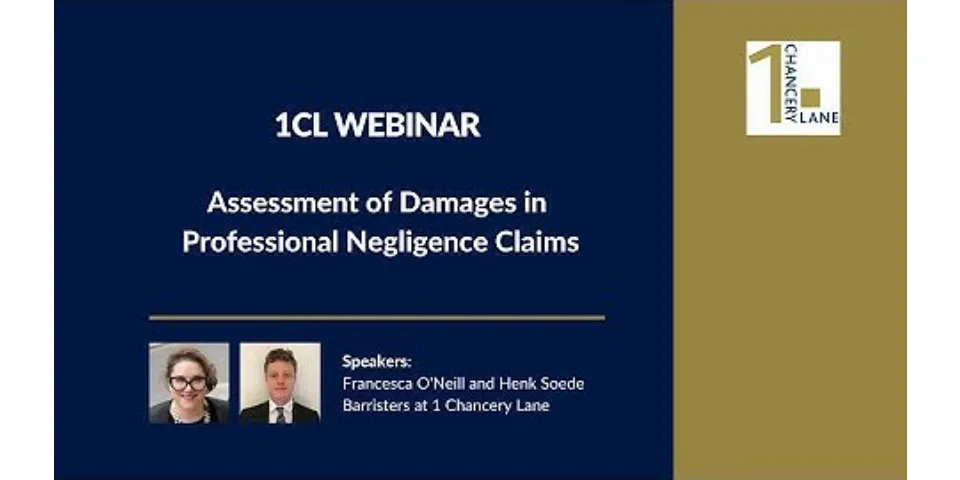 Damages for distress and inconvenience in negligence