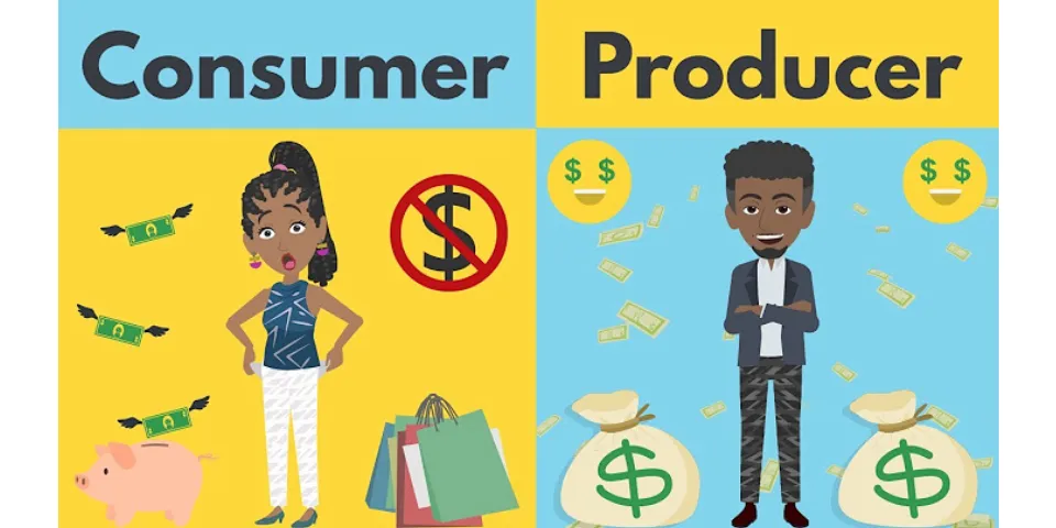 Difference between producer and consumer in business