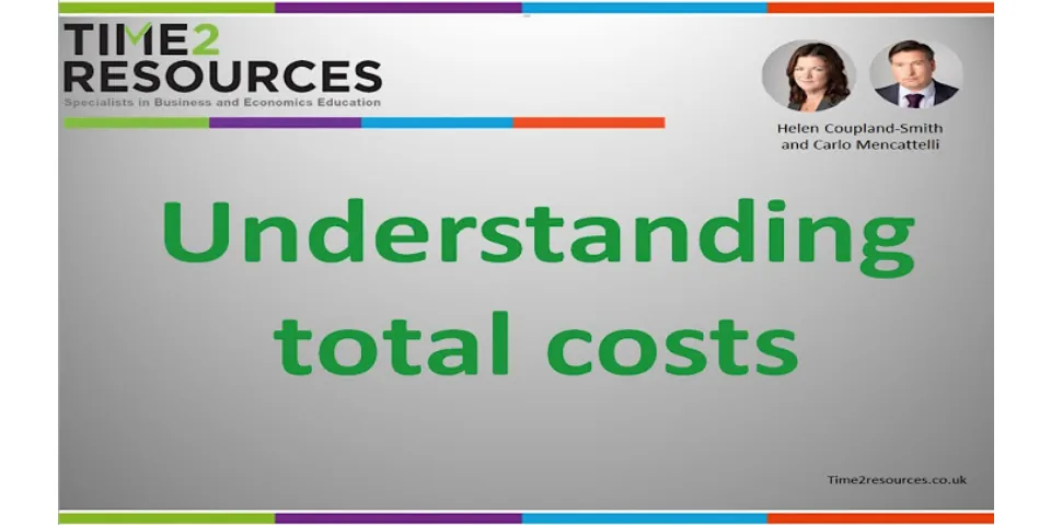 Does total cost include fixed cost?