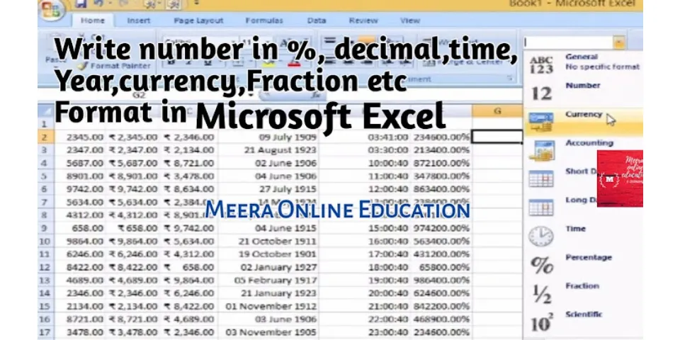 Excel convert percentage to whole number