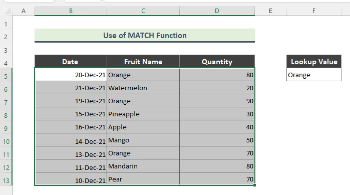 Excel MATCH Function to Highlight Row if Cell Remains any Text