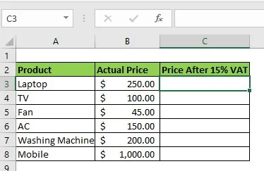 Calculate Growth Percentage Increased By a Specific Percentage in Excel
