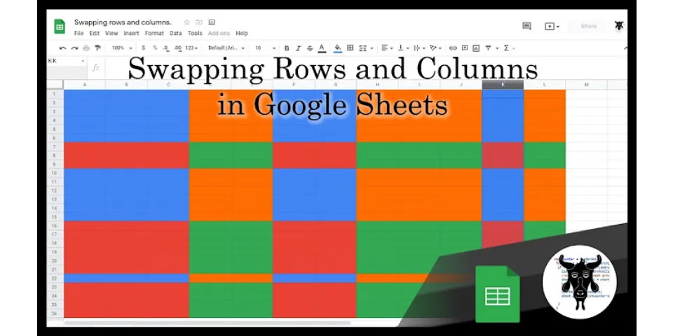 How do I change the order of rows in Google Sheets?