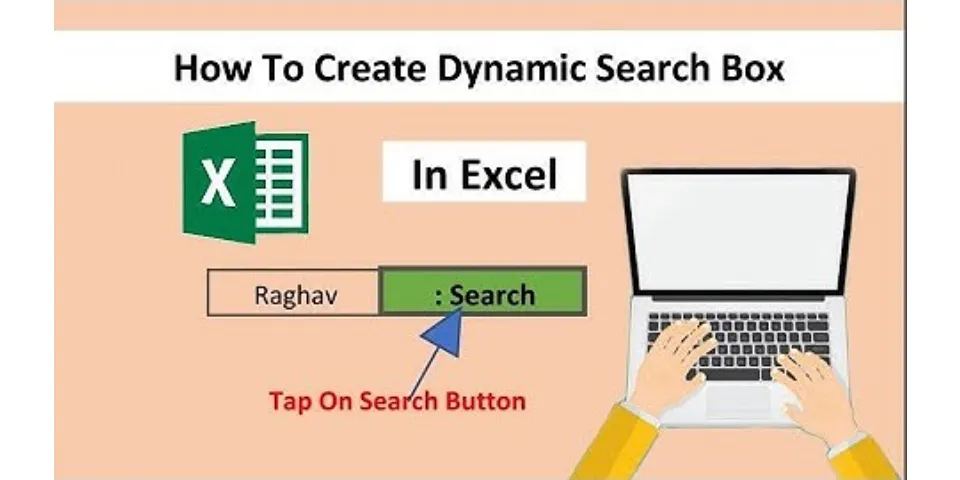 How do I create a dynamic search box in Excel?