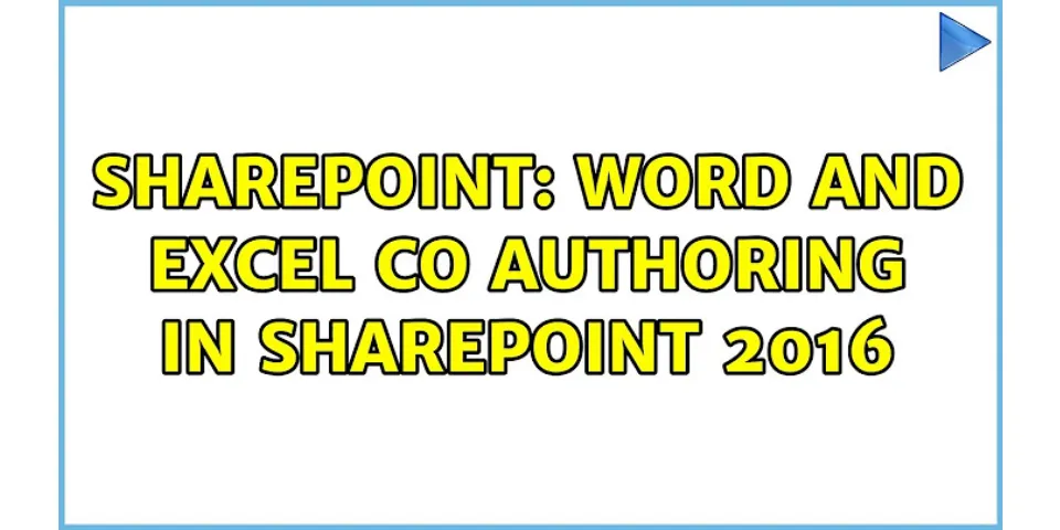 How do I enable co-authoring in SharePoint Excel?