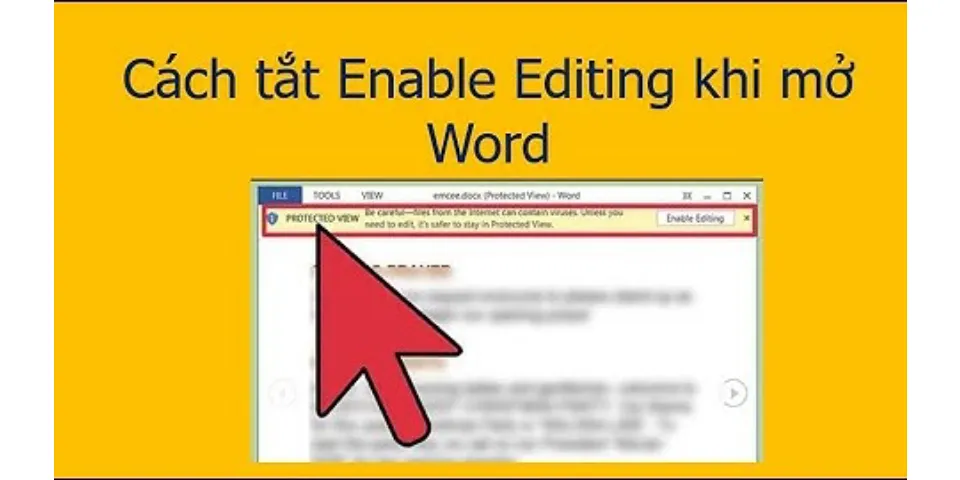 How do I enable editing on a Word document?