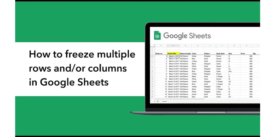 How do I freeze a value in Google Sheets?