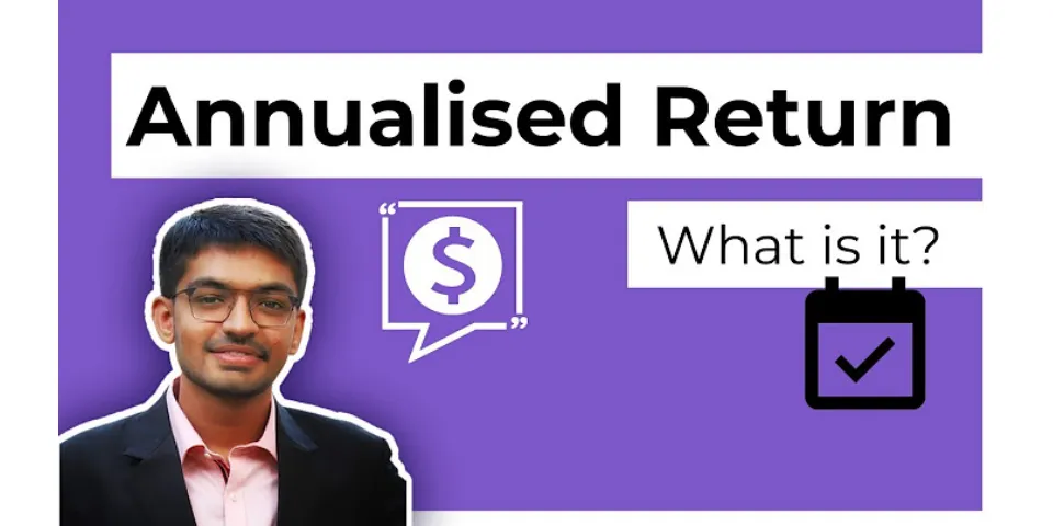How do you annualize annual return?