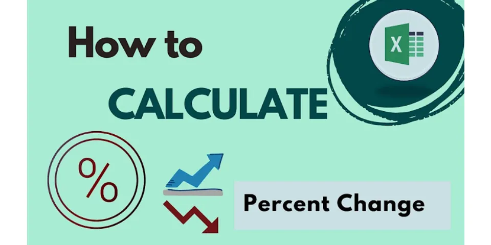 How do you calculate the percentage difference between two numbers in Excel