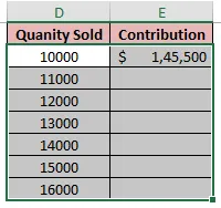 Selecting Data Table Area