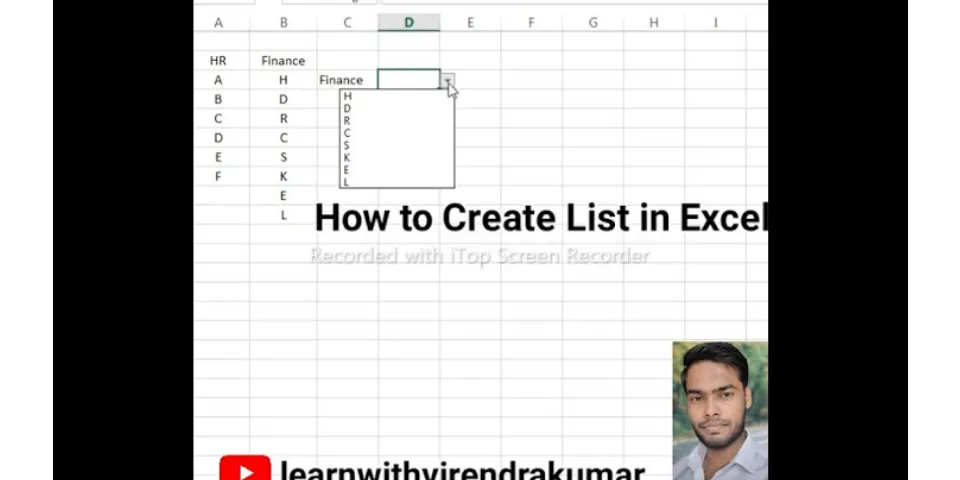 How do you list all formulas in Excel?
