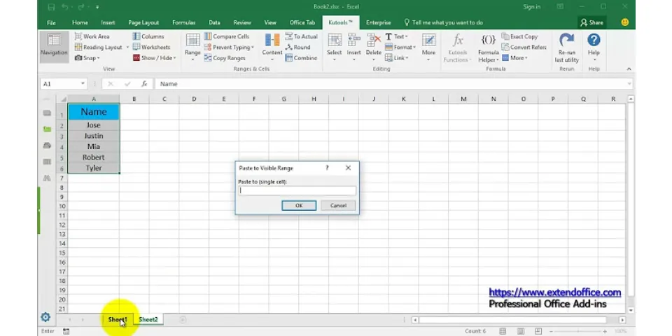 How do you paste into a filtered column skipping the hidden cells in Excel?