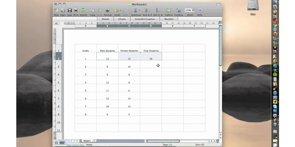 How do you repeat a formula in Excel on a Mac?