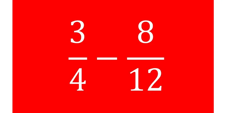 How do you subtract fractions with different denominators