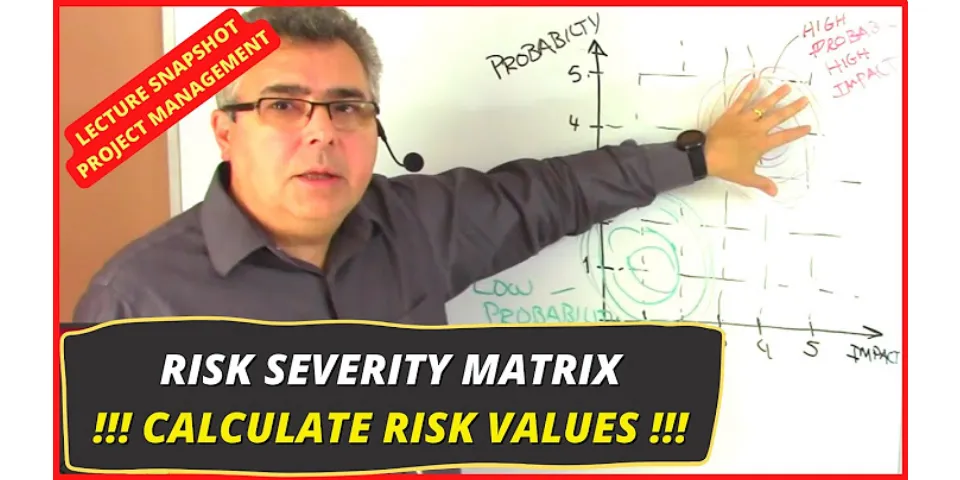How do you use risk severity of a matrix?