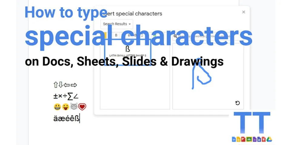 How do you use Special Characters on Google?