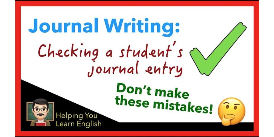 How do you write a journal entry example?