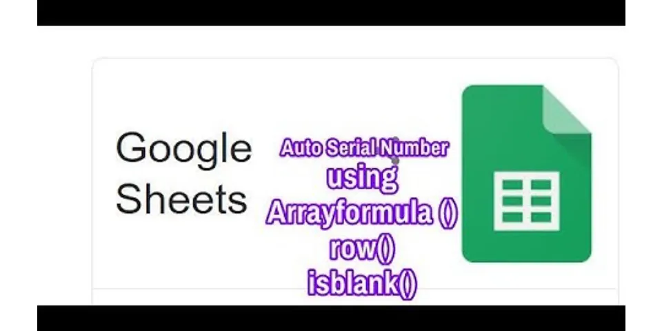 How does array formula work in Google Sheets?