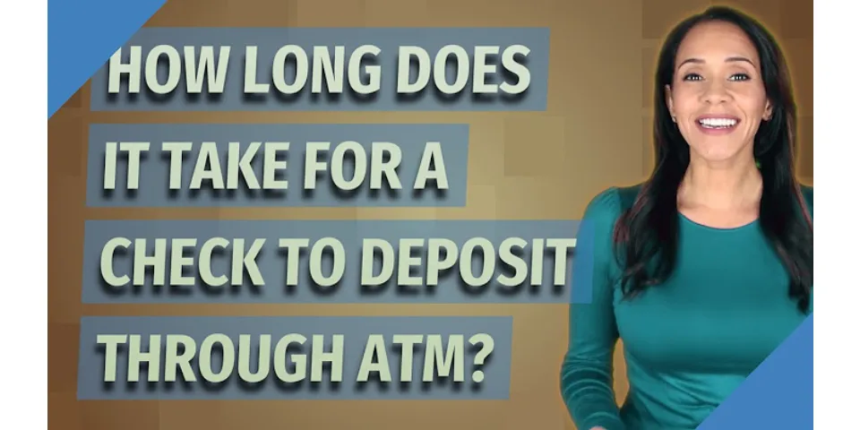 How long does it take to deposit a check online