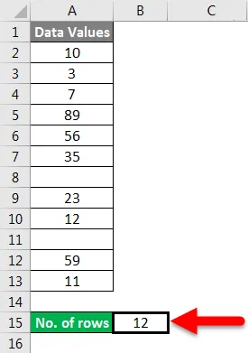 Row count example 3-3