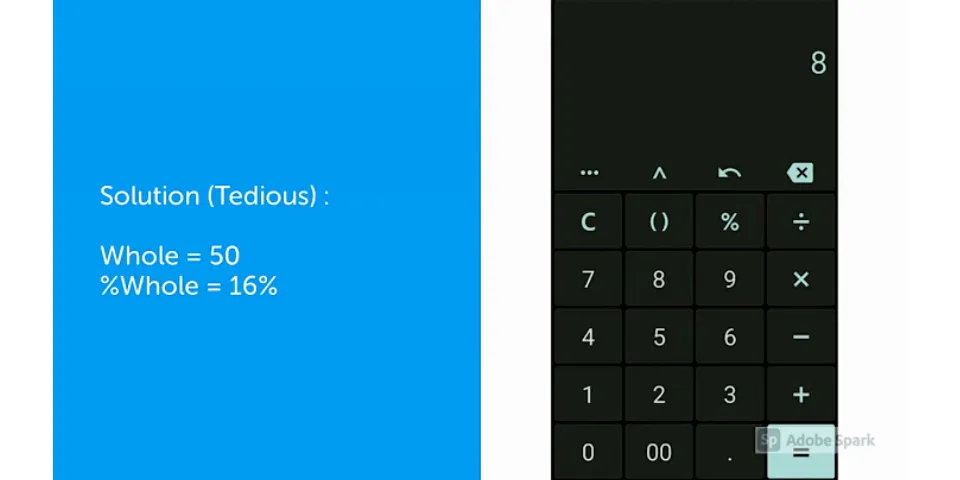 How to add percentages on a calculator