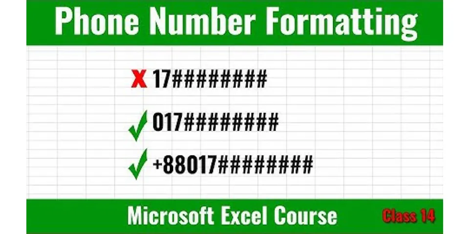 How to add sign in Excel before a number