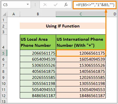 Using IF Function