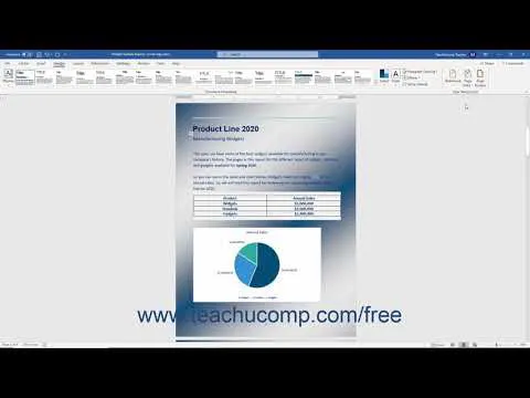 Word 2019 and 365 Tutorial Selecting a Page Background Color or Fill Effect Microsoft Training