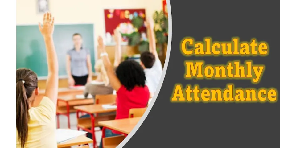 How to calculate average class attendance