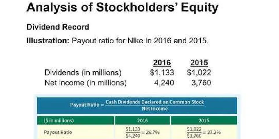 How to calculate dividends from stockholders equity