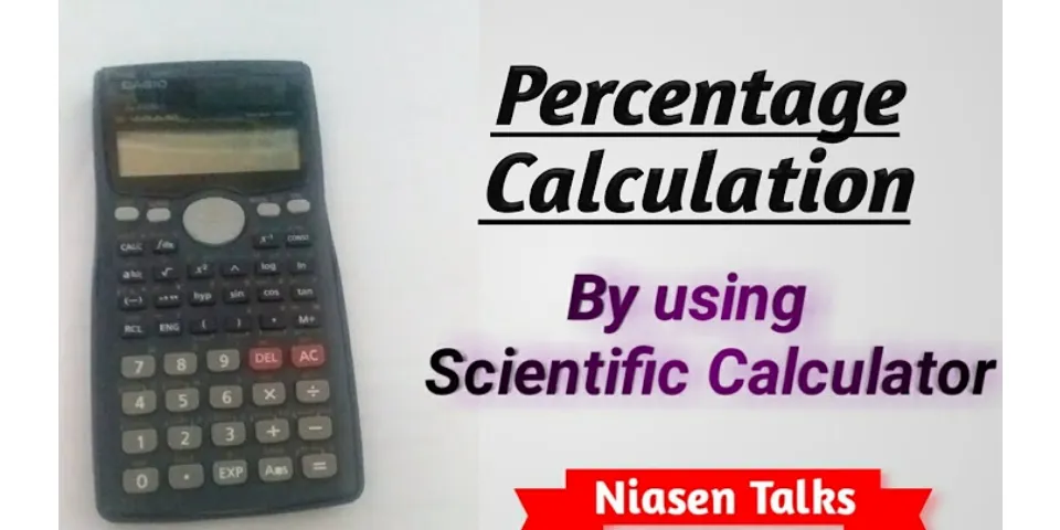 How to calculate percentage in calculator