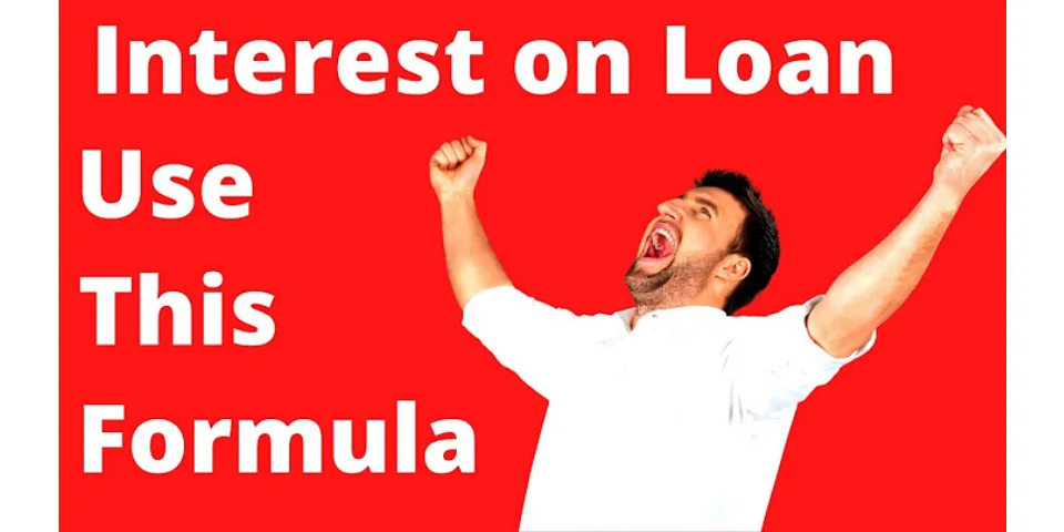 How to calculate total interest paid on a loan formula