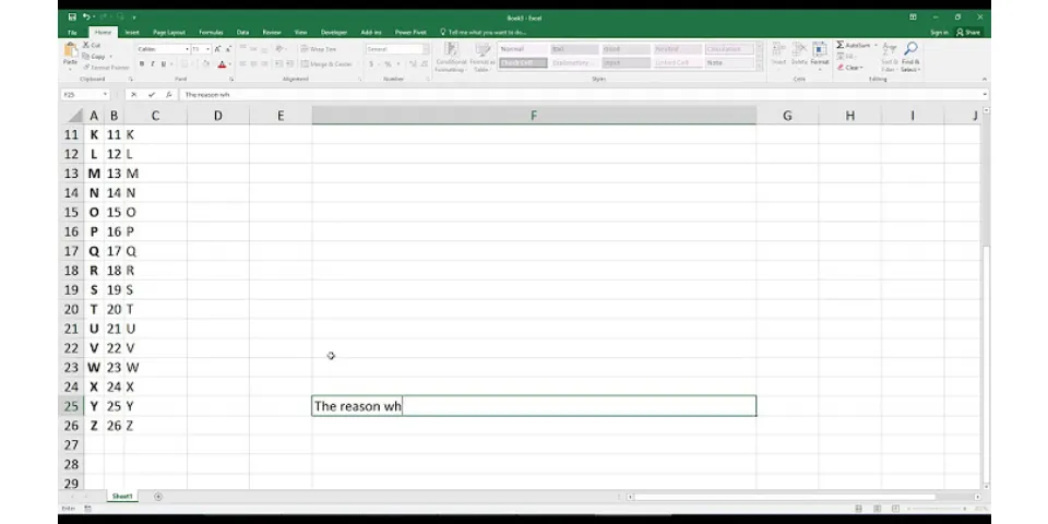 how to change a b c in excel