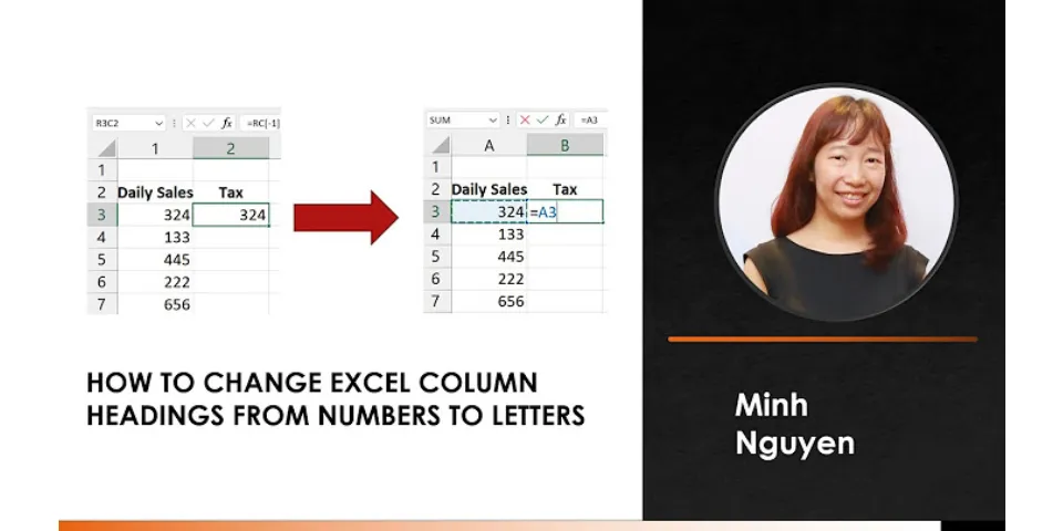 How to change numbers to letters on Excel