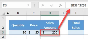 excel formula in cell