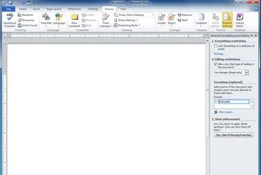 A screenshot of Microsoft Word