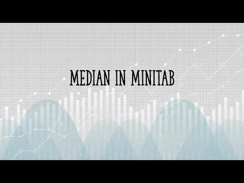 How to find the median in Minitab