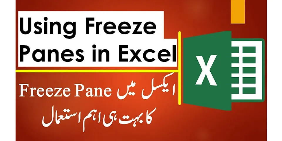 How to freeze 2 columns in Excel