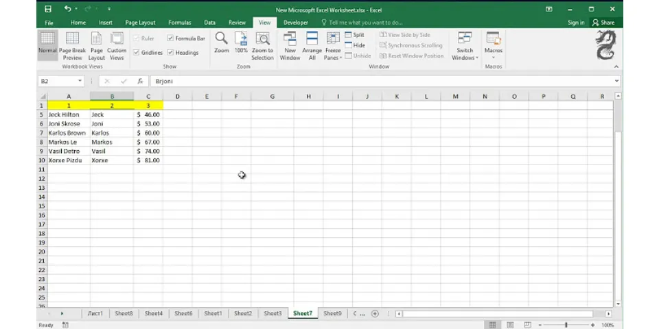 How to freeze multiple rows in Excel 2010