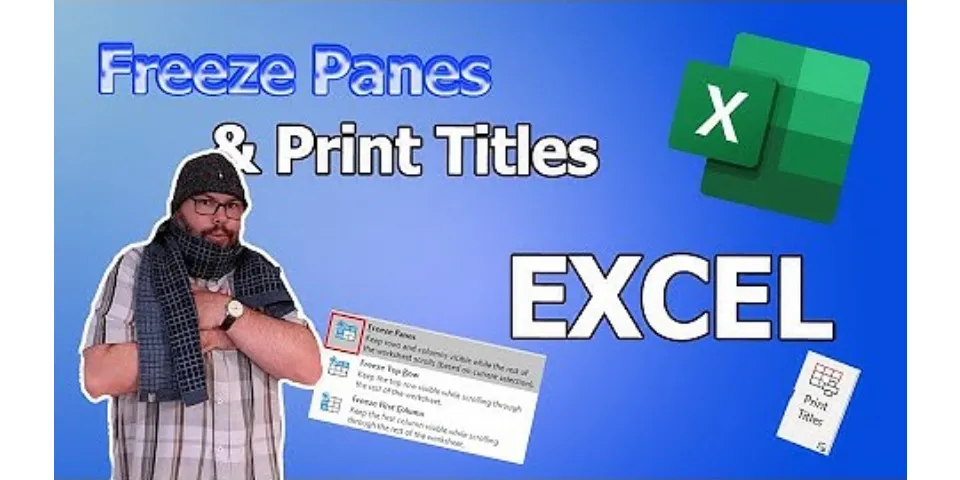 How to freeze Top and left panes in Excel