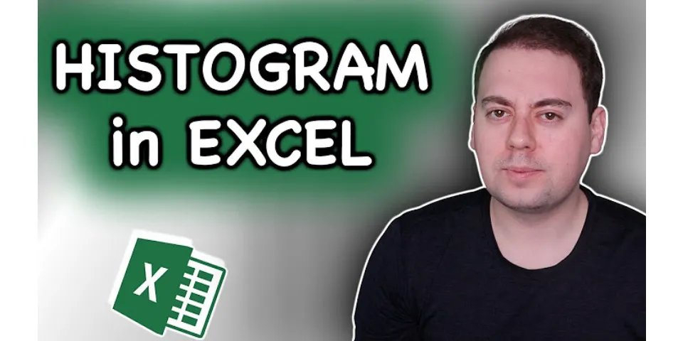 How to make a histogram on Excel