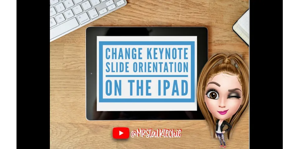 How to make PowerPoint portrait on iPad