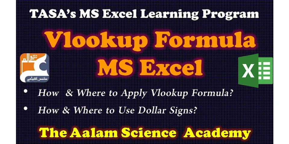 How to put dollar sign in Excel VLOOKUP