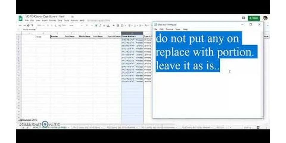 How to remove special characters from phone number in Excel