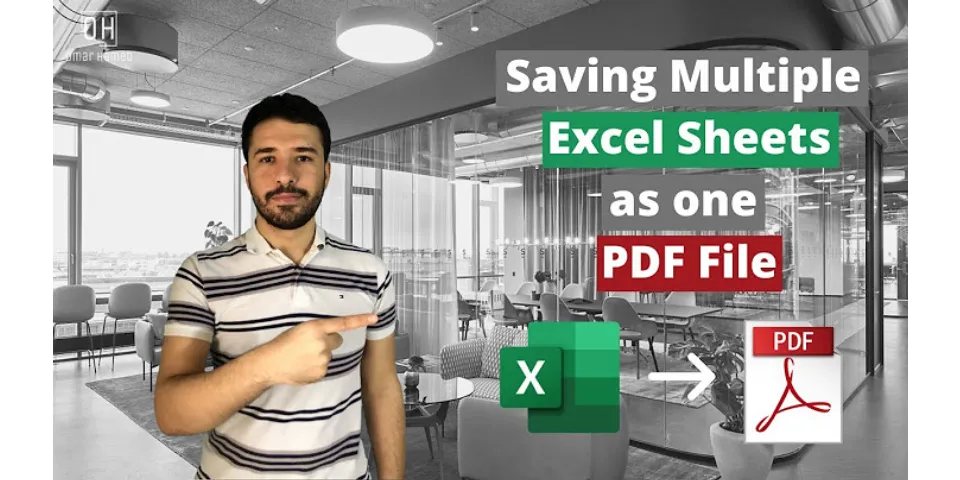 How to save one sheet in Excel as PDF