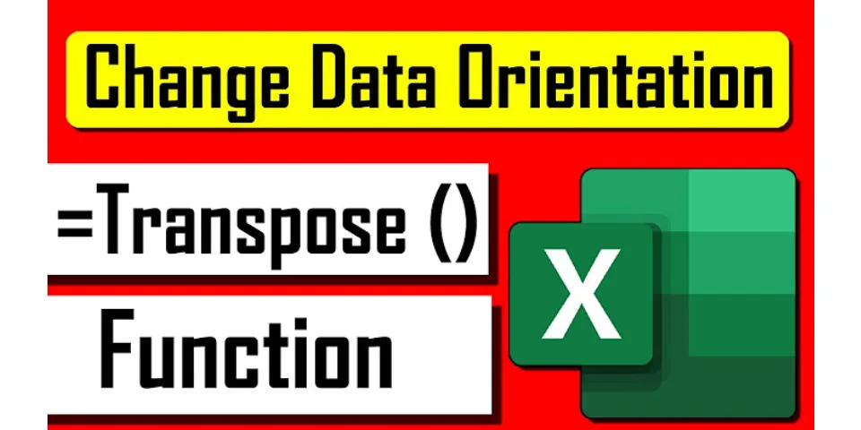 How to transpose in Excel