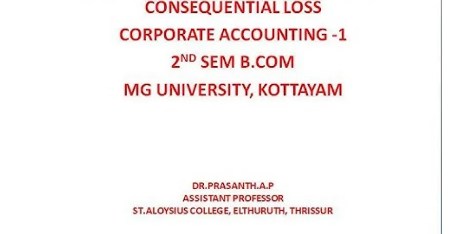 Is loss of profit a consequential loss?