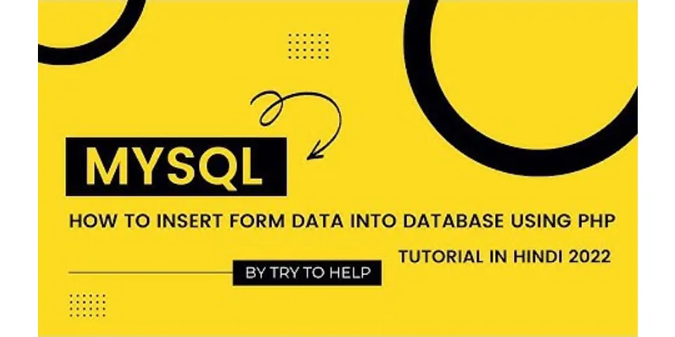 PHP code for inserting data into database from form